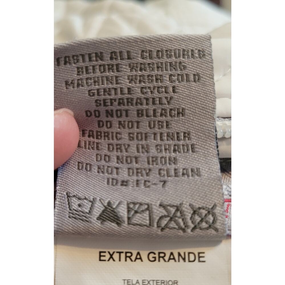 Free Country Reversible Quilted Puffer Vest White Gray Sherpa Lined Women Sze XL - Picture 8 of 9
